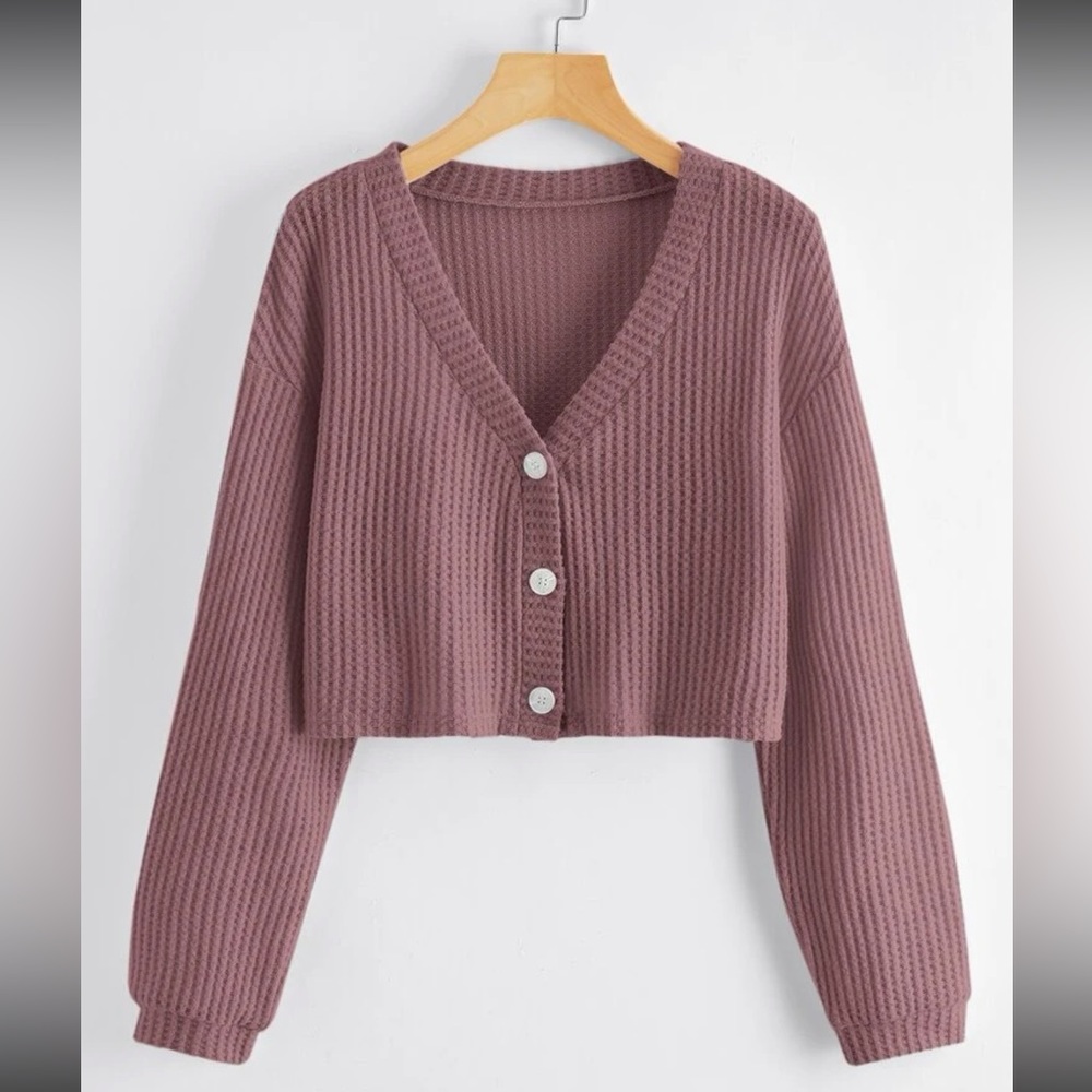 Dusty Pink Plus Size Button Front Top
